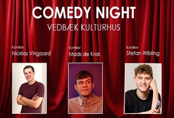 Comedy Night i Vedbæk Kulturhus.