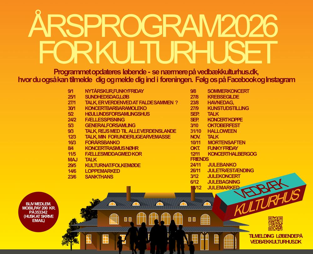 Årsprogram for Vedbæk Kulturhus